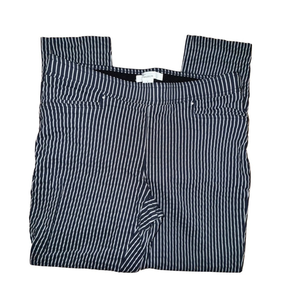 89th & Madison Black and White Straight Leg Pants